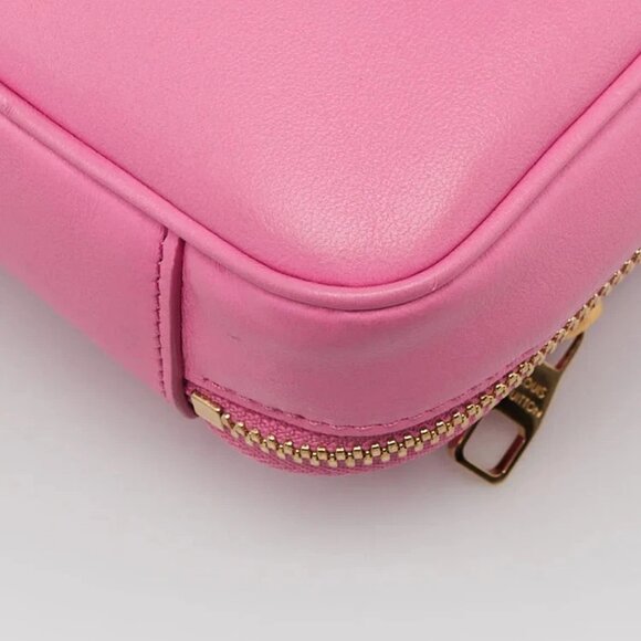 Louis Vuitton Rose/Violet Calfskin Embossed Monogram Vuittamins Utility Bag - Picture 4 of 10